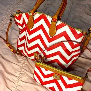 Dooney & Bourke Handbag and Wristlet Set